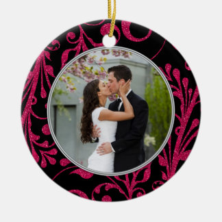 Första jul tillsammans med Rosa Black Photo Julgransprydnad Keramik