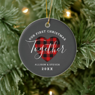 Första jul tillsammans med Rustic Buffalo Play Na Julgransprydnad Keramik