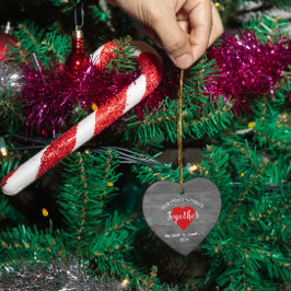 Första jul tillsammans med Rustic Wood Julgransprydnad Keramik