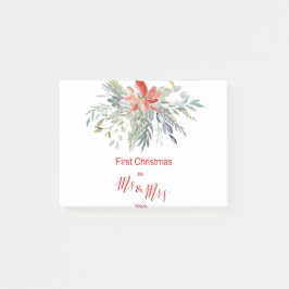 Första jul Tillsammans som Mr & Mrs. Post-it Block