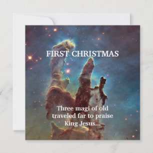 Första jul tre magi av gammal resande långt anteckningskort