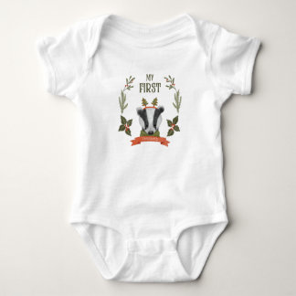 Första juldagen Baby-organet Kostym - Cute Badger T Shirt