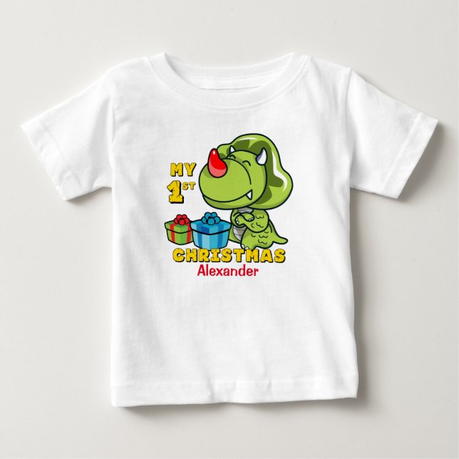 Första juldagen Dinosaur-Anpassningsbarna Tröja (Framsida)