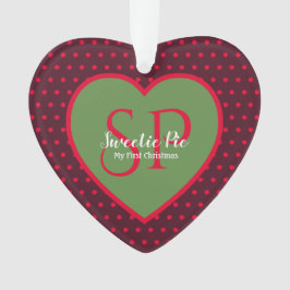 Första juldagen Helgdag Heart Ornament