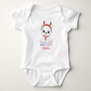 Första julen Baby, jul BabySuits T Shirt