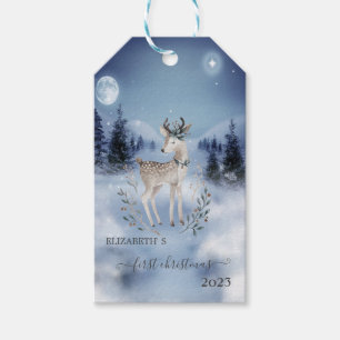 Första julen, Bambi, Vinterlandskap Presentetikett