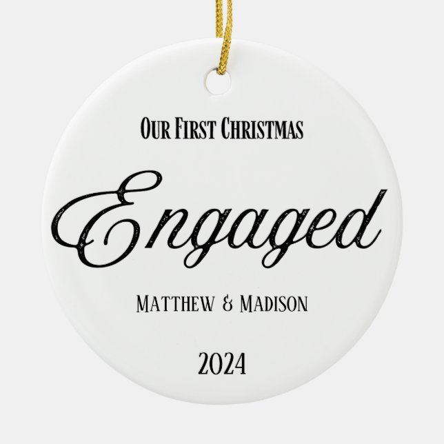 Första julen Engaged Ornament (Framsidan)