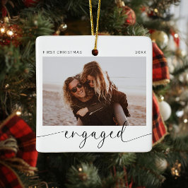 Första julen Engagerad Keepsaké Julgransprydnad Keramik
