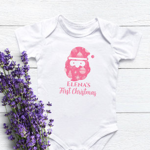 Första julen Flicka Jultomten Rosa T Shirt