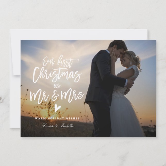 Första julen Foto Julkort (Framsida)