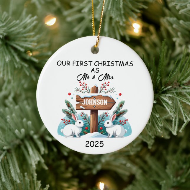 Första julen Gift Ornament 2025, vår första jul (Träd)