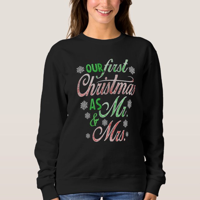 FÖRSTA JULEN  Herr & Fru Första Julen T Shirt (Framsida)