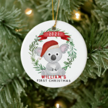 Första julen i Baby Namn Ornament