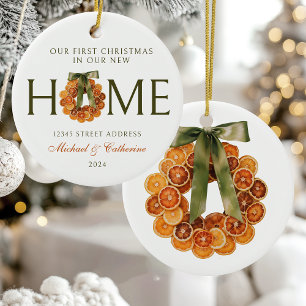Första julen i New Home Orange WAN Julgransprydnad Keramik