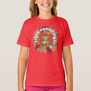 FÖRSTA JULEN I NYA HEMMET Matchande familj T Shirt