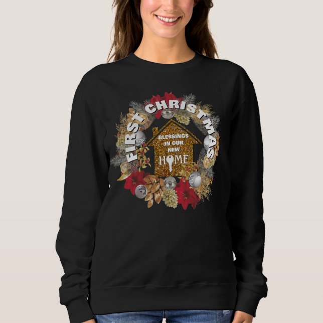 FÖRSTA JULEN I NYA HEMMET Matchande par  T Shirt (Framsida)