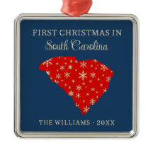 Första julen i South Carolina Blå för familjen