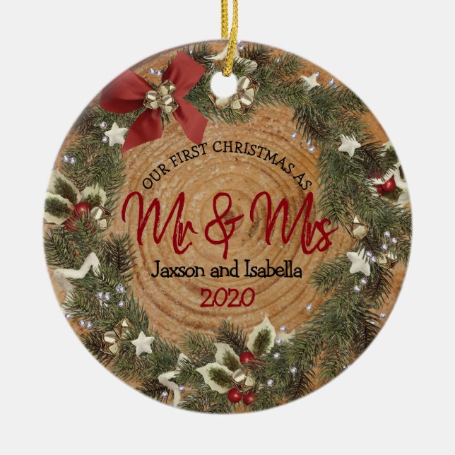 Första julen - Julkransarna Julgransprydnad Keramik (Framsidan)