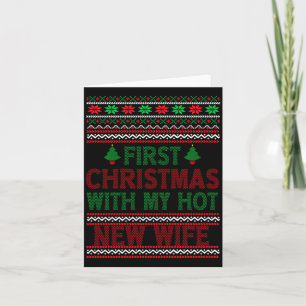 Första julen med min heta nya fru rolig Xmas Hu Kort