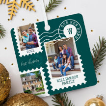 Första julen - nya hemmafoto Roligt Postage Frimär