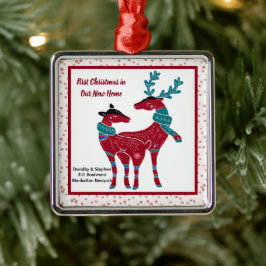 Första julen Nya Nordiska folkkonst Scandia Julgransprydnad Metall