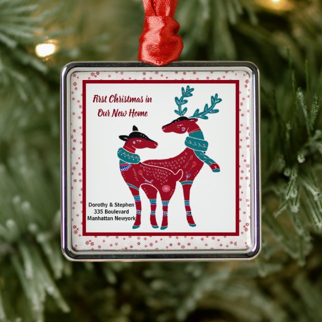 Första julen Nya Nordiska folkkonst Scandia Julgransprydnad Metall (Träd)