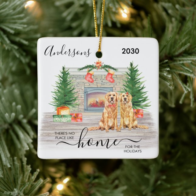 Första julen - nytt hem för Helgdagarna Foto Julgransprydnad Keramik (Träd)