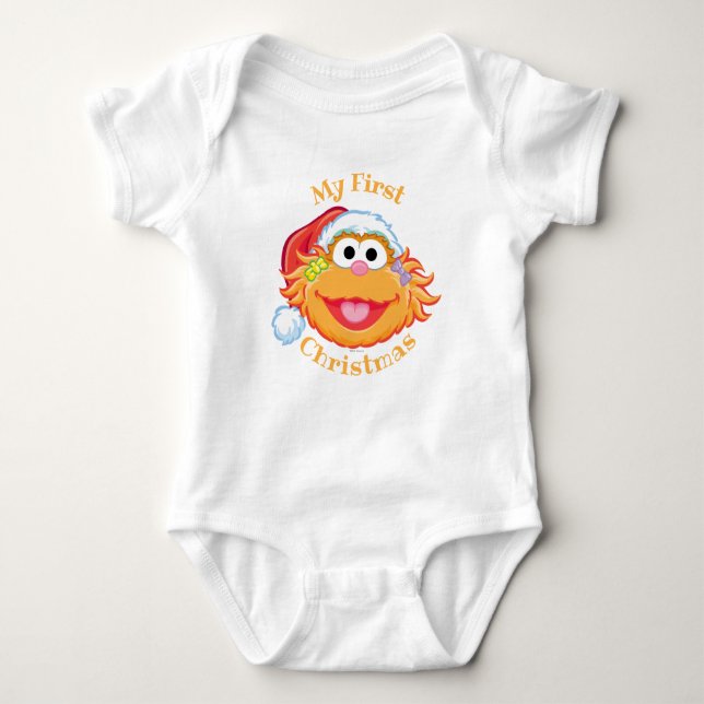 Första julen Santa hatt Zoe T Shirt (Framsida)