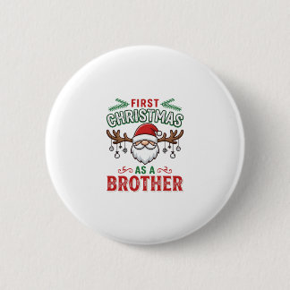 Första julen som en bror Santa Gnome Knapp