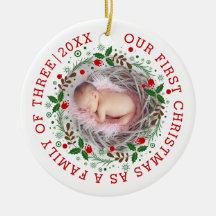 Första julen som en familj med tre andefoto