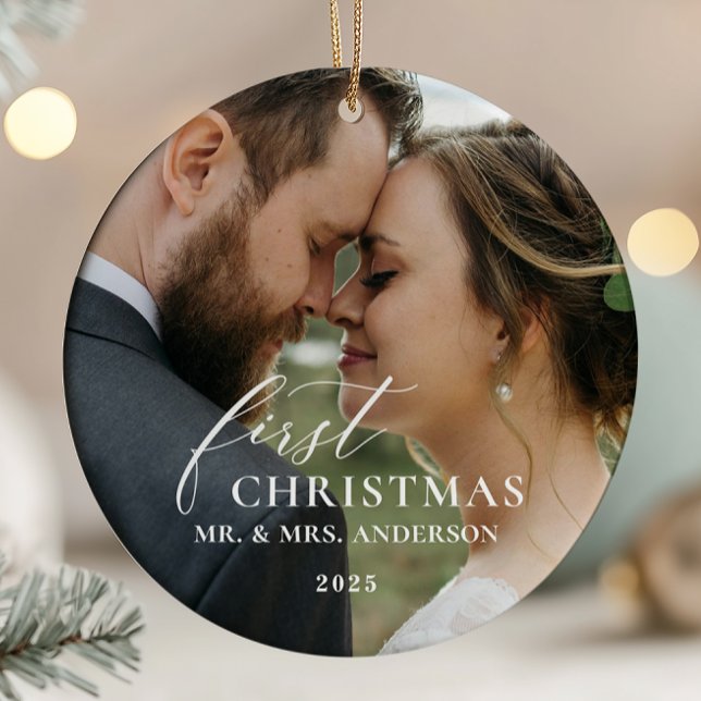 Första julen som gifta herr och fru ornament (Skapare uppladdad)