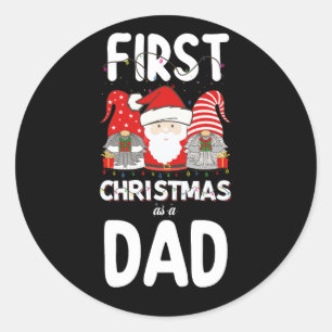 Första julen som Helgdag i familjen Pappa Runt Klistermärke