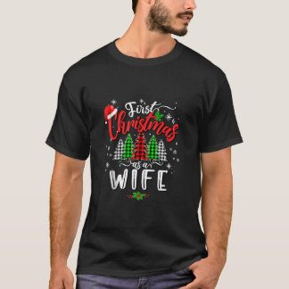 Första julen som maka i Par Julafton Ligh T Shirt