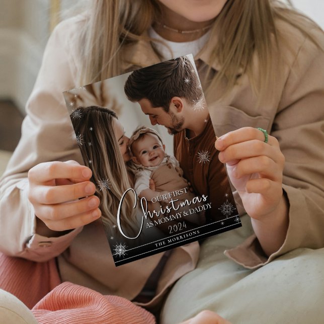 Första julen som Mamma och pappa Photo Print Fototryck (Skapare uppladdad)