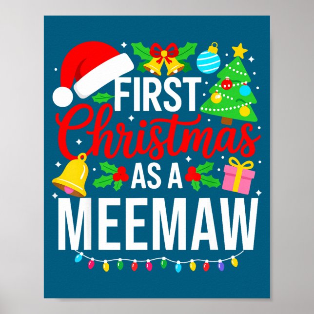 Första julen som Meemaw Matchande julny Poster (Framsidan)