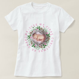 Första julen som mormapans rosa t shirt