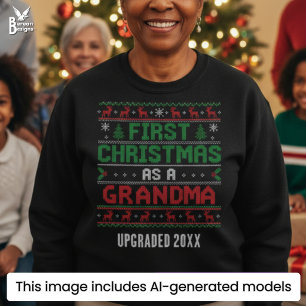 FÖRSTA JULEN SOM MORMOR Fuljulströja T Shirt