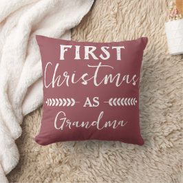 Första julen som mormor julfamilj kudde