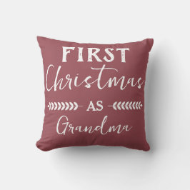 Första julen som mormor julfamilj kudde