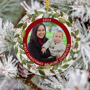 Första julen som Moster 2 Elegant för andning av f Julgransprydnad Keramik