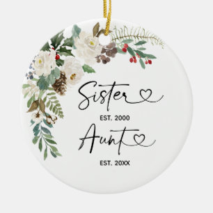 Första julen som Moster Ceramic Ornamic Gift Julgransprydnad Keramik