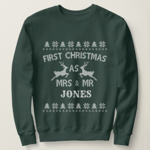 Första julen som Mr och Mrs. Julsötare T Shirt