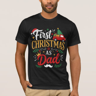 Första julen som pappa Vintage T-Shirt Ny pappa