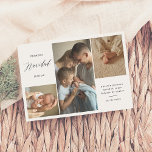Första julen tillsammans Julkort med 4 bilder<br><div class="desc">Det här kortet fångar julens magi med familjen. Designen visar tre av dina favoritfoton på framsidan. I det övre vänstra hörnet står ”första julen tillsammans”. I det nedre högra hörnet hittar du en personlig hälsning följt av din familjs namn. Baksidan av kortet innehåller ytterligare ett foto tillsammans med ett julmeddelande....</div>