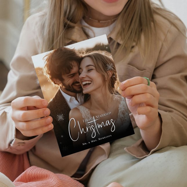 Första julen tillsammans som gifta Fotoavtryck Fototryck (Skapare uppladdad)