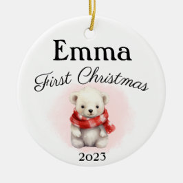 Första julens Nalle Ornament
