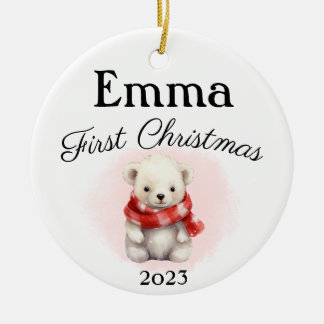Första julens Nalle Ornament