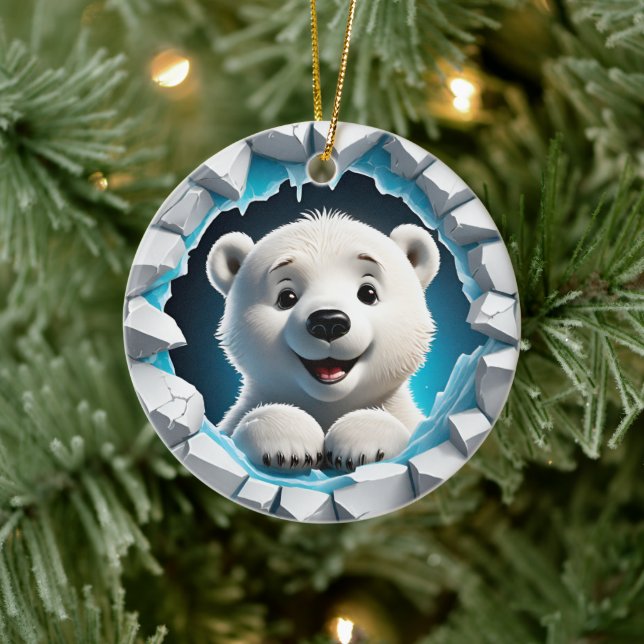 Första julens Polar Bear Ornament (Träd)
