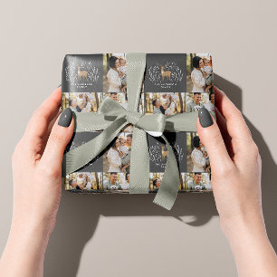 Första julens svarta renar, elegant multifoto presentpapper