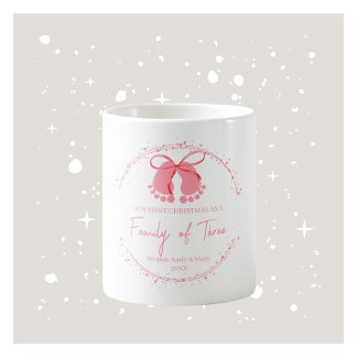 Första julfamiljen Mugg - Rosa